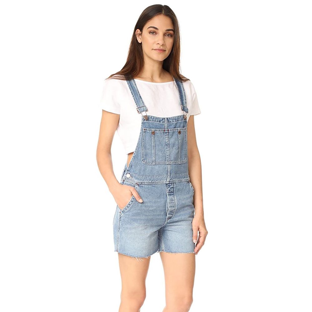 Free People We The Free Relaxed Boyfriend Overalls - Picture 4 of 7